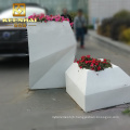 Outdoor Stainless Steel Flower Pot Garden Planter